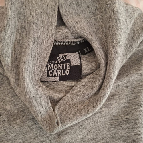 Men's grey turtleneck sweater, XL