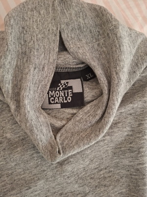 Men's grey turtleneck sweater, XL