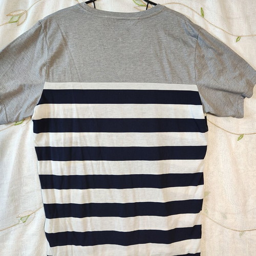 Bergans of Norway Lyngor Tee men's striped t-shirt XL like new, gray