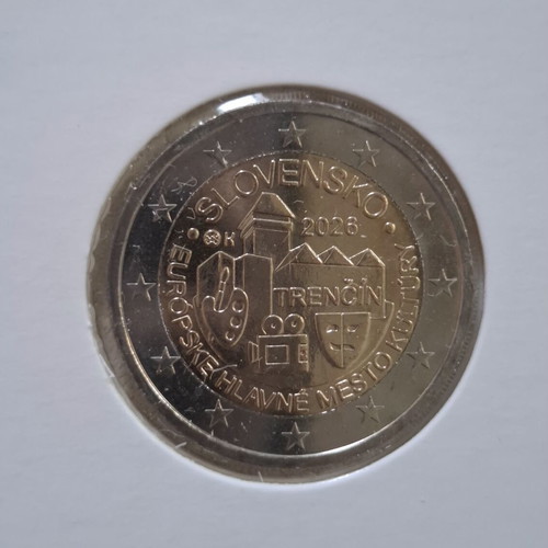 2 Euro Slovakia 2026 Trencin coin, uncirculated