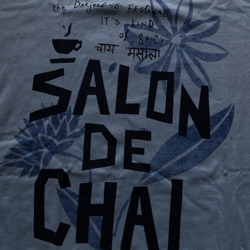 Scotch & Soda Vacanza T-Shirt XXL like new, light blue with graphic print