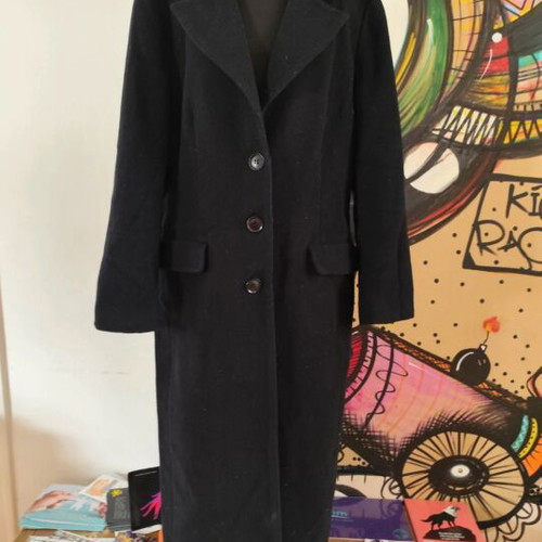 Classic women's black coat size S