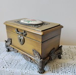 Wooden jewelry box vintage style