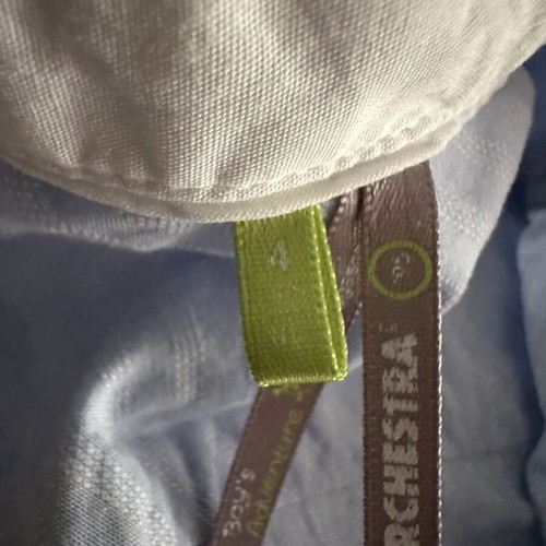 Orchestra short-sleeve shirt blue size 7 years like new