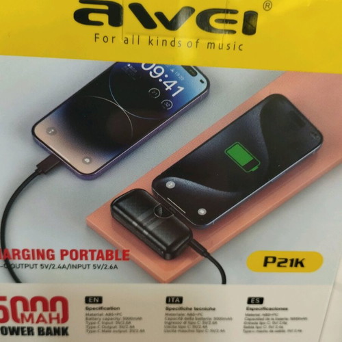 Mini powerbank 5000mAh type-C for Android and iPhone 15,16,17 new