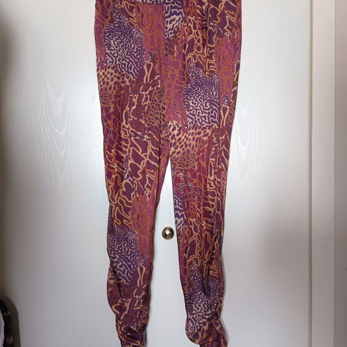 Catwalk vintage Harem jeggings pants used, leopard print, size S