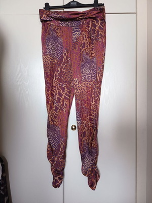 Catwalk vintage Harem jeggings pants used, leopard print, size S