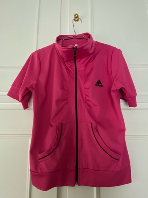 Adidas jacket used with short sleeves in fuchsia color, size M