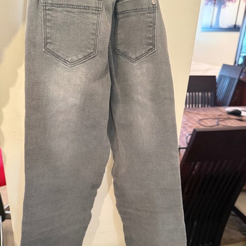 Grey jeans for girl 6 years used with sequins on knees