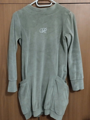 Raxevski children's velour dress khaki like new