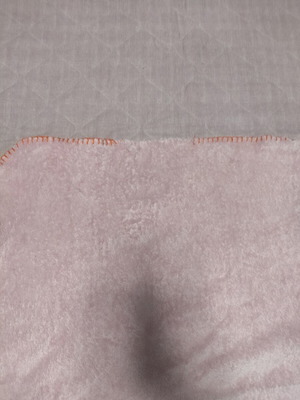 Fleece baby blanket used, warm