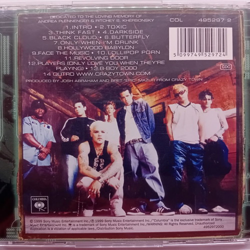 Crazy Town The Gift Of Game CD like new, rock