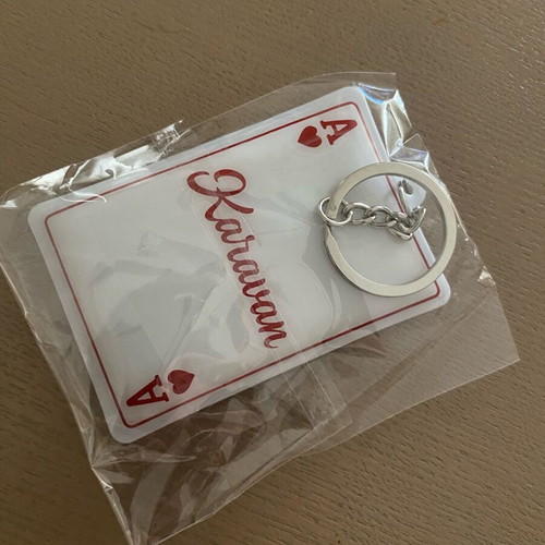 Karavan keychain new, white