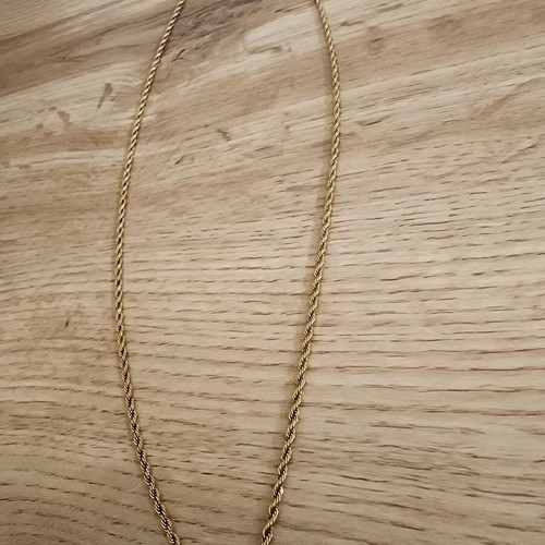 Twisted Rope Chain Necklace gold-toned, like new