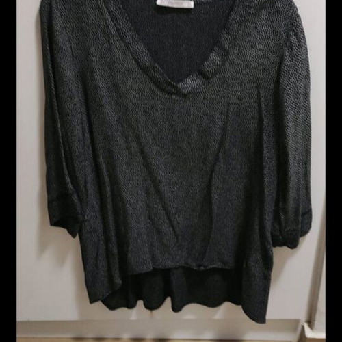 Pull & Bear 3/4 Sleeve Sweater M used, black and grey