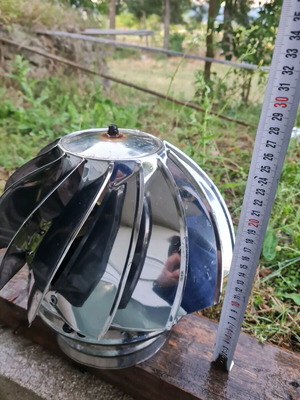 Καπέλο περιστροφικό Ø150 mm ανοξείδωτος χάλυβας