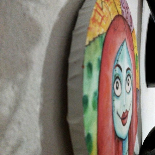 Nightmare Before Christmas Watercolor Painting New, 30cm Diameter