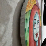 Nightmare Before Christmas Watercolor Painting New, 30cm Diameter