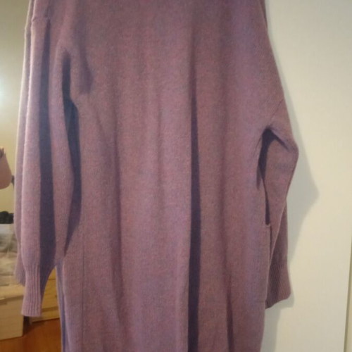 Benetton cardigan new 100% wool, purple