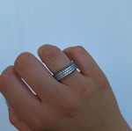 Pandora ring size 56 like new, silver