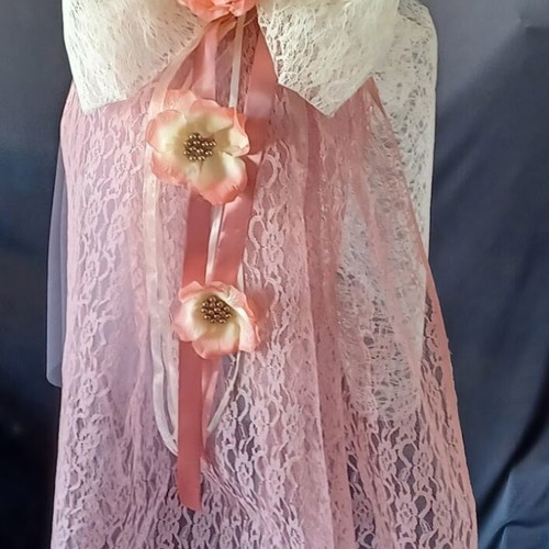 Vintage baptism candle for girls new