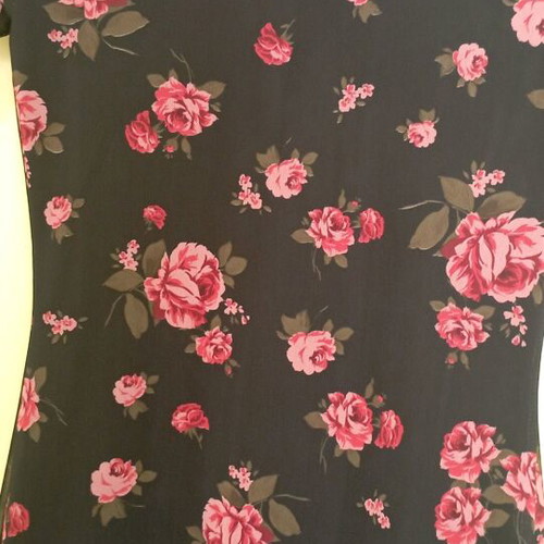 Stradivarius short dress semi-transparent with lining like new, black and red