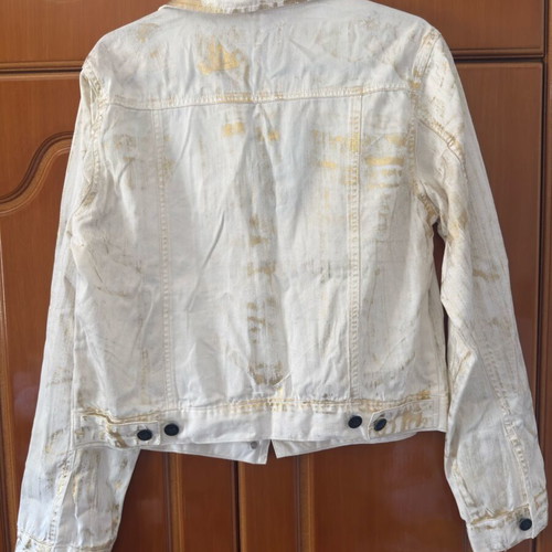 White jacket with gold details new, size M
