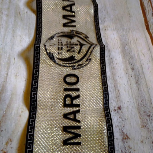 Mario N & F heat transfer patch new, size 26x8 cm