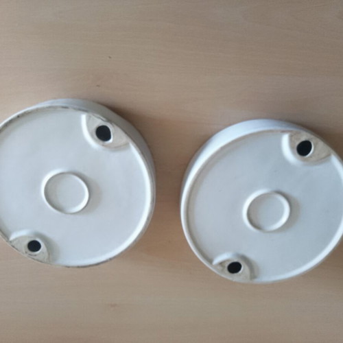 La Aurora ashtray set used, pack of two, diameter 19 cm