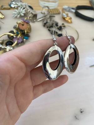 Vintage Σκουλαρίκια used silver earrings from the 90s