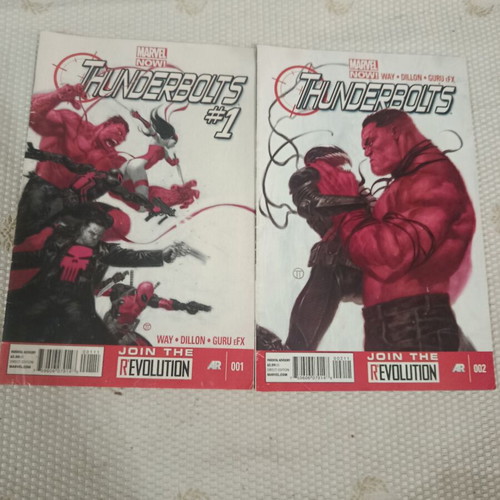 Thunderbolts Marvel Now comics used, issues #1 and #2 (2013)
