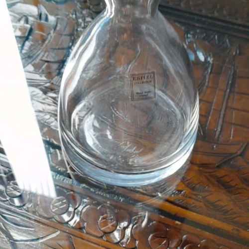Espiel handmade crystal carafe used