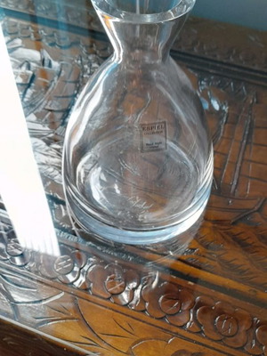 Espiel handmade crystal carafe used