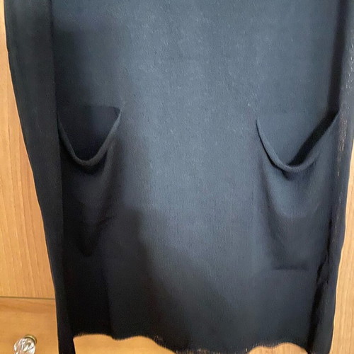 Thin knitted beach dress new, black, one size