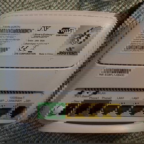 ZTE router ZXHN H267N