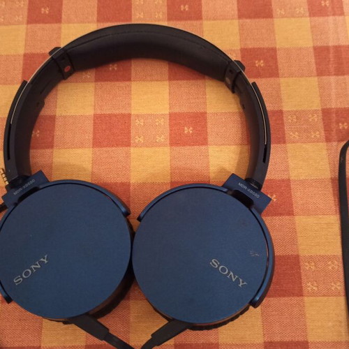 Sony μπλε ενσύρματα ακουστικά μεταχειρισμένα με πρόβλημα λειτουργίας