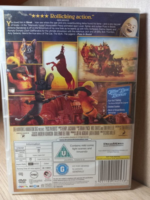 Puss in Boots DVD with English subtitles