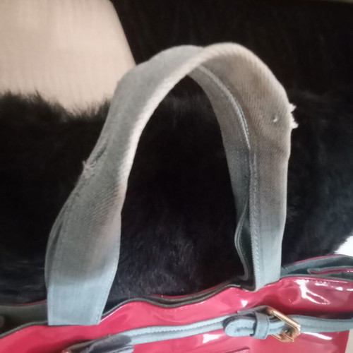 RossoDisera bag used, red patent leather, handheld