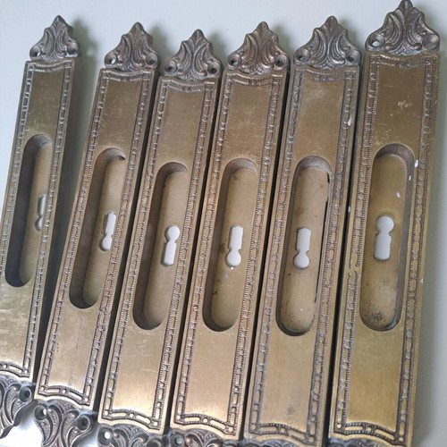 Brass door handles used, 3 pairs