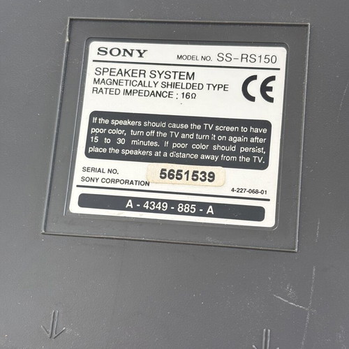 Sony Surround speakers used, set of two