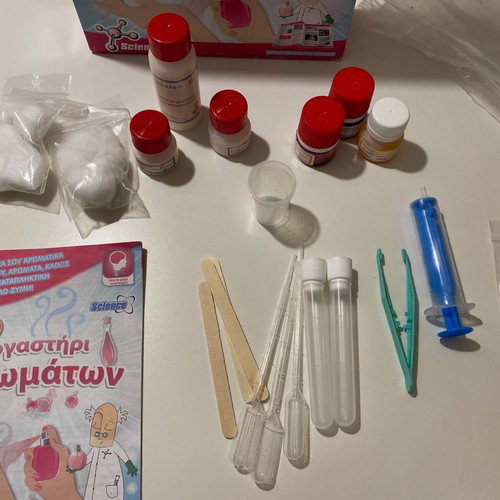 Spare parts and booklet for Scent Lab used, children's toy