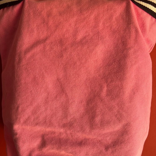 Gant bag large size, used, canvas pink/fuchsia with white/black handles