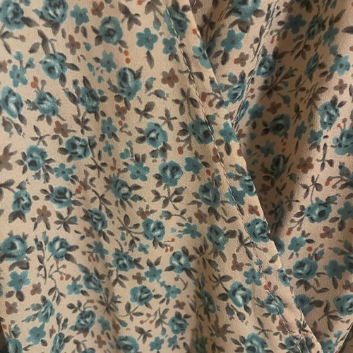 Helmi mini dress like new, pink with blue flowers, size M