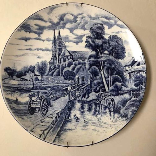 Japanese handmade pasta plate very beautiful