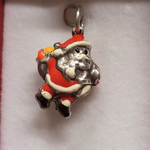 Silver pendant 925 with enamel used