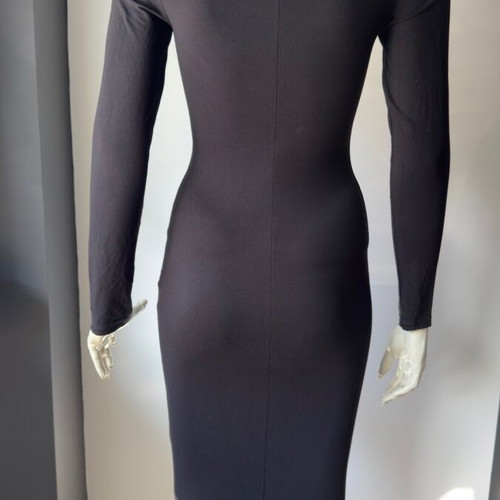 Celestino midi dress black with turtleneck like new