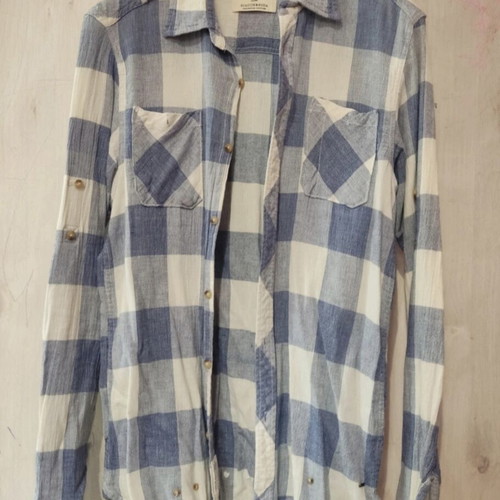 Scotch & Soda Men's Checked Shirt L like new, blue and white
