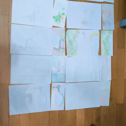 Letter sets used, pack of ten
