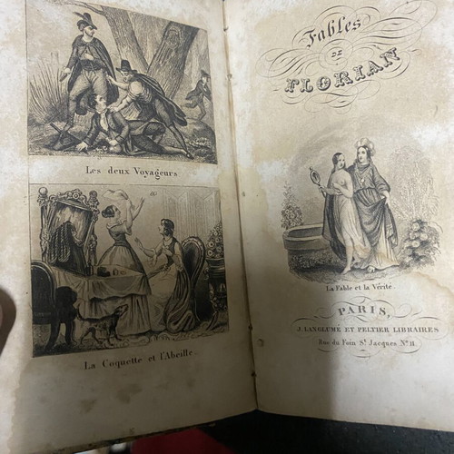 Fables de Florian 19th century edition used, Greek language