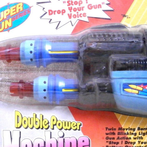 Super Gun Double Power Barrel Sound Action sealed space toy
